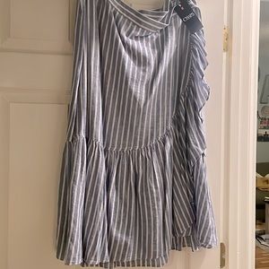 Chaps Calf Length Wrap Skirt